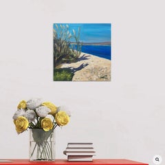 Playa cretense, Pintura, Óleo sobre lienzo