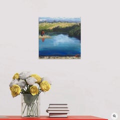 Cretan fisherman, Painting, Oil on Canvas