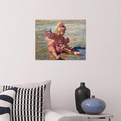 Sand cooking, Painting, Oil on Canvas