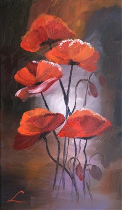 Amapolas 8, Pintura, Óleo sobre lienzo