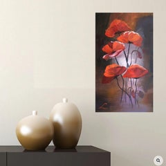 Amapolas 8, Pintura, Óleo sobre lienzo