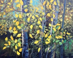 Scena di foresta, Pittura, Olio su tela