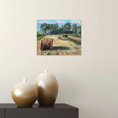 Haystacks 2024, Painting, Oil on Canvas