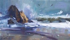 Rocky shore, Painting, Oil on Canvas