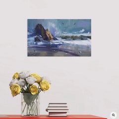 Rocky shore, Painting, Oil on Canvas