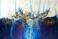 Freitauchen, Gemälde, Acryl auf Leinwand