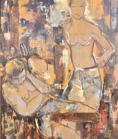 People Like US, peinture, acrylique sur toile