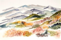 Otoñal nº 12, Pintura, Acuarela sobre papel de acuarela