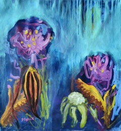 Composition florale 08242, Peinture, Acrylique sur toile
