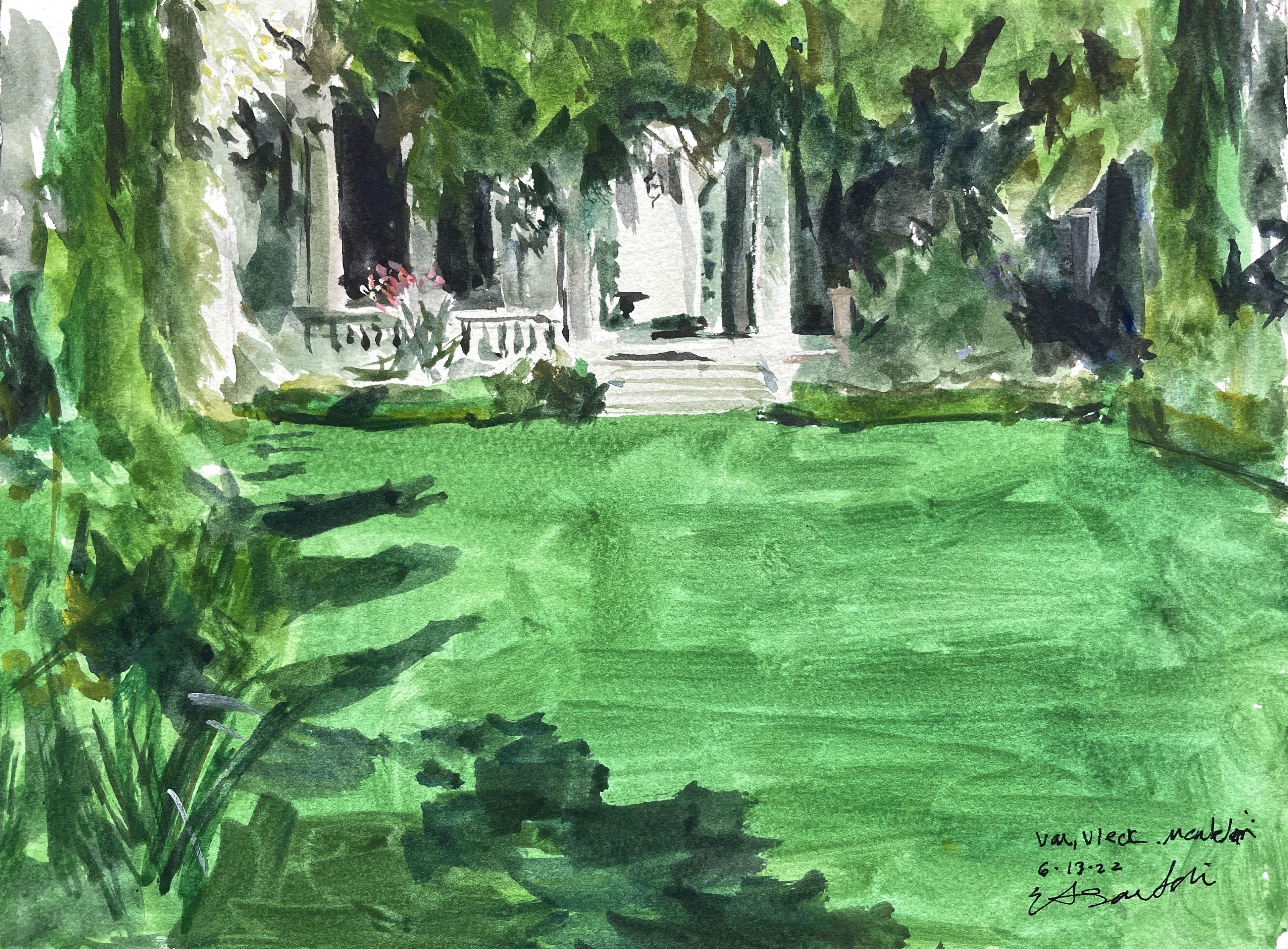 Jardines Van Vleck Montclair, Pintura, Acuarela sobre papel