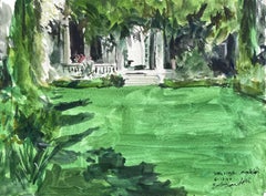 Van Vleck Gärten  Montclair, Gemälde, Aquarell auf Papier
