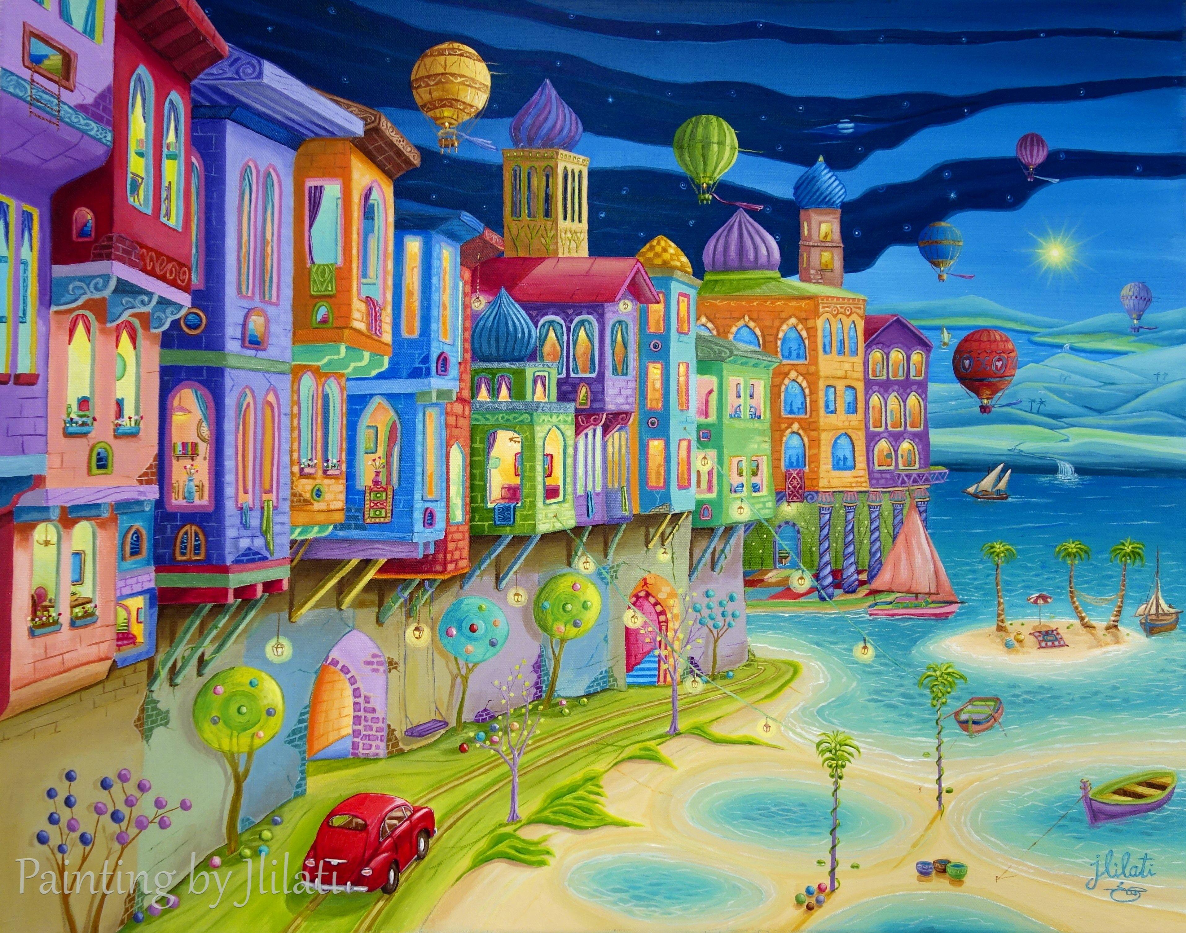 Joyful Journey, Painting, Oil on Canvas