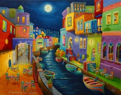 Thousand & one nights , Arabian night, Painting, Oil on Canvas