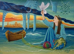 Migrant, Painting, Acrylic on Watercolor Paper