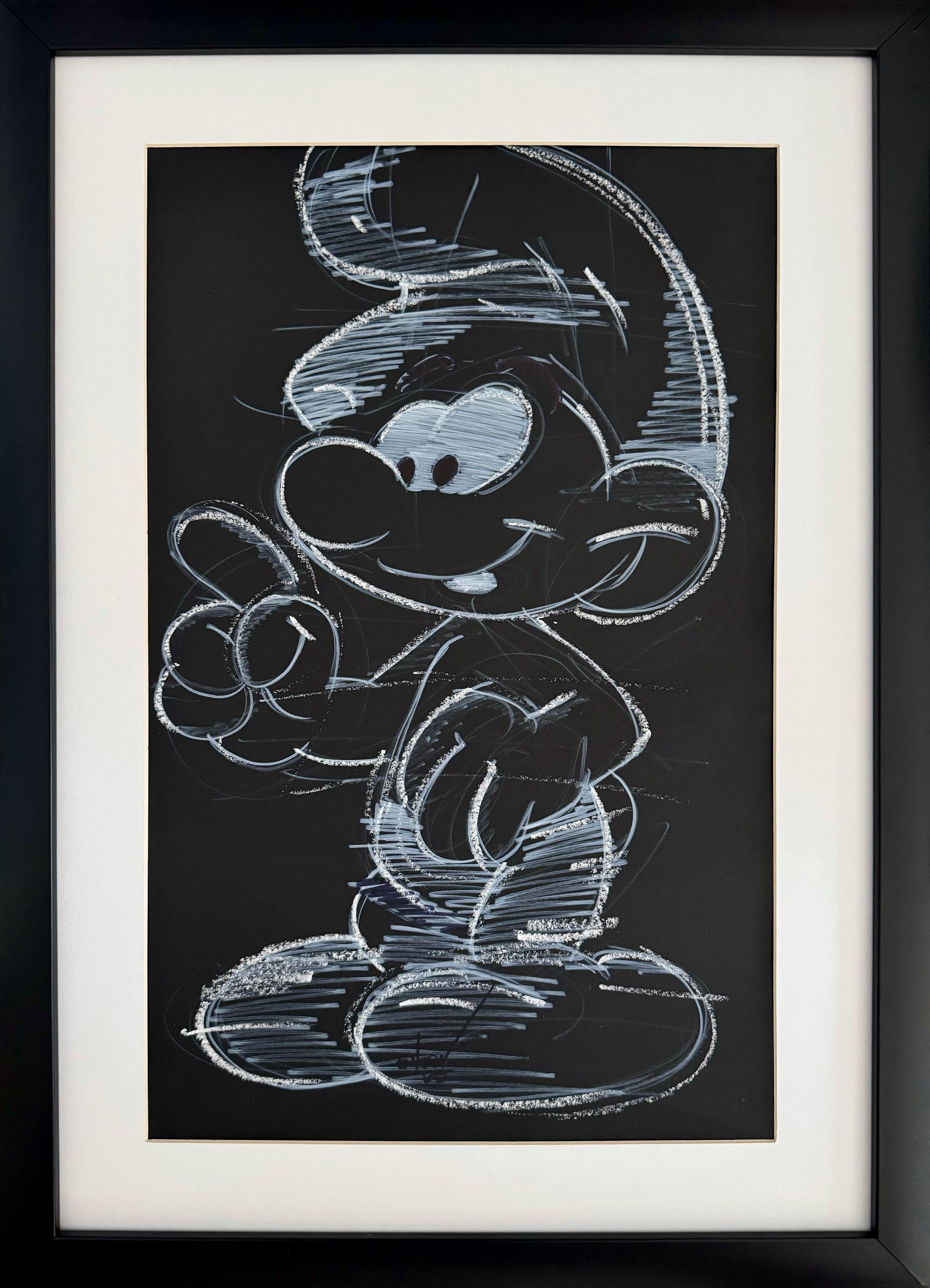 Outlined, Drawing, Charcoal on Paper