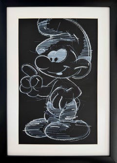 Contour, dessin, fusain sur papier
