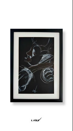 Emerging, Drawing, Charcoal on Paper