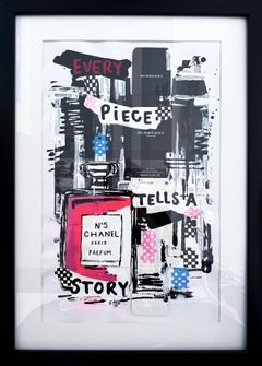 Chaque pièce raconte une histoire, peinture, acrylique sur papier