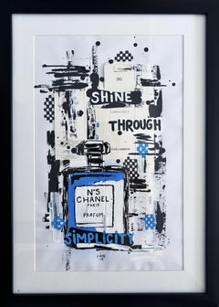 Shine through simplicity, Malerei, Acryl auf Papier