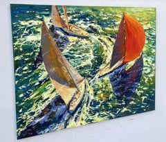 Captive to the waves, Painting, Oil on Canvas