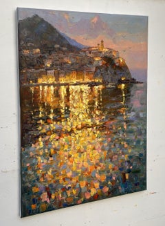 "Sera in Italia", Pittura, Olio su tela