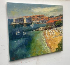 "Baia di Dubrovnik", Pittura, Olio su tela