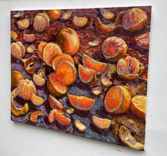"Mandarinen", Gemälde, Öl auf Leinwand