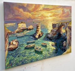 "Dawn at the Shore", Painting, Oil on Canvas