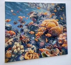 "Unterwasser-Riff", Gemälde, Öl auf Leinwand