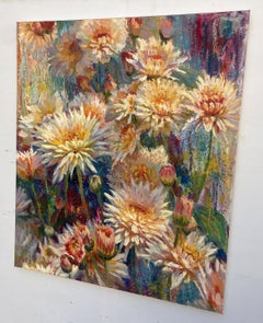 "Chrysanthemums", Painting, Oil on Canvas