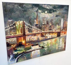 "Brooklyn Bridge", Painting, Oil on Canvas