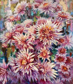 Chrysanthemums, Painting, Oil on Canvas