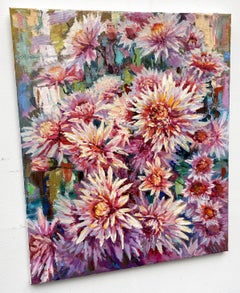 Chrysanthemums, Painting, Oil on Canvas