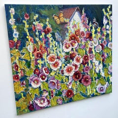 Mallows at home, Painting, Oil on Canvas