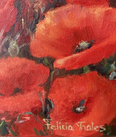 Mohnblumen, Gemälde, Öl auf Leinwand