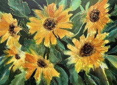Girasoles, Pintura, Acuarela sobre papel