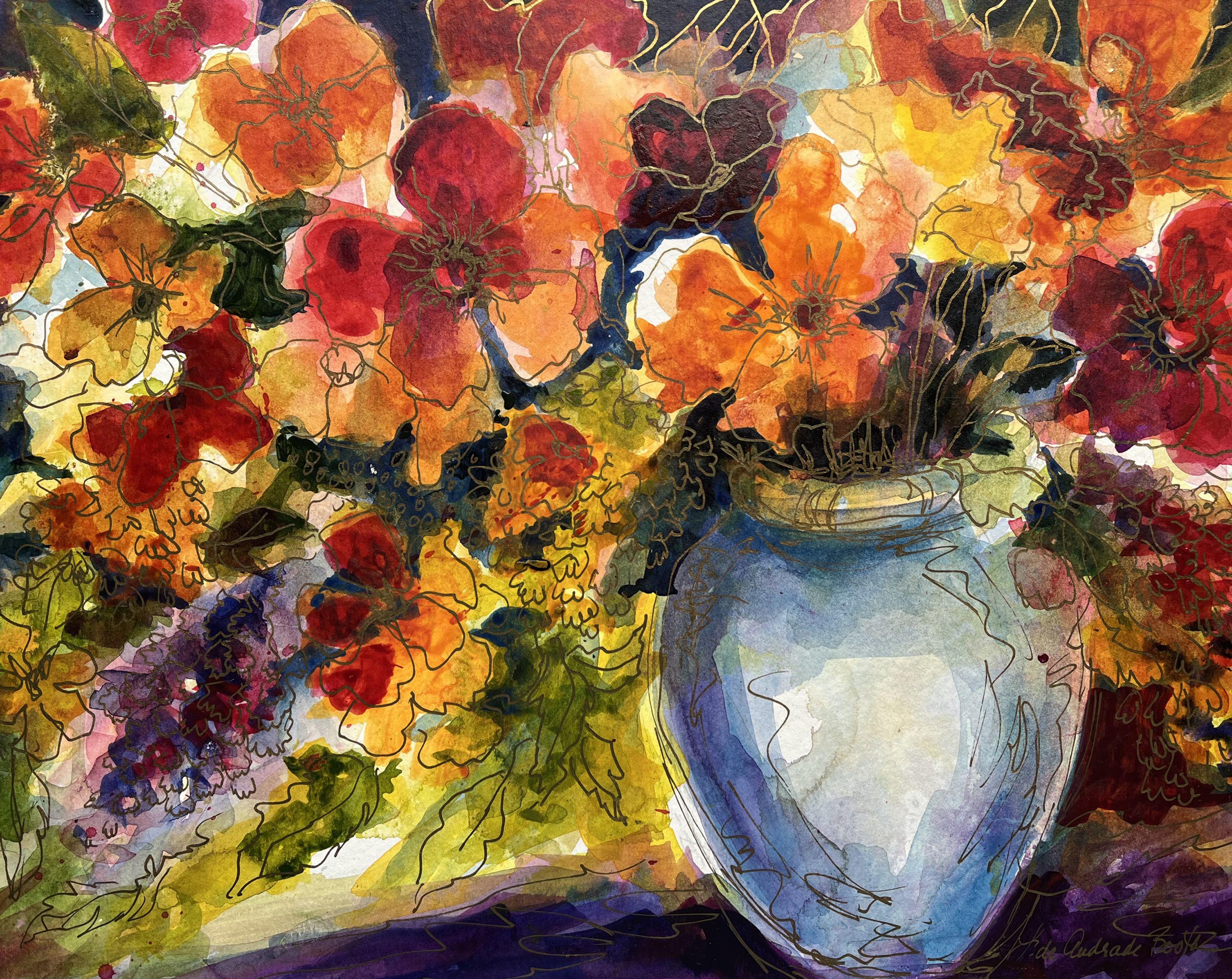 Spring Song, Painting, Watercolor on Paper