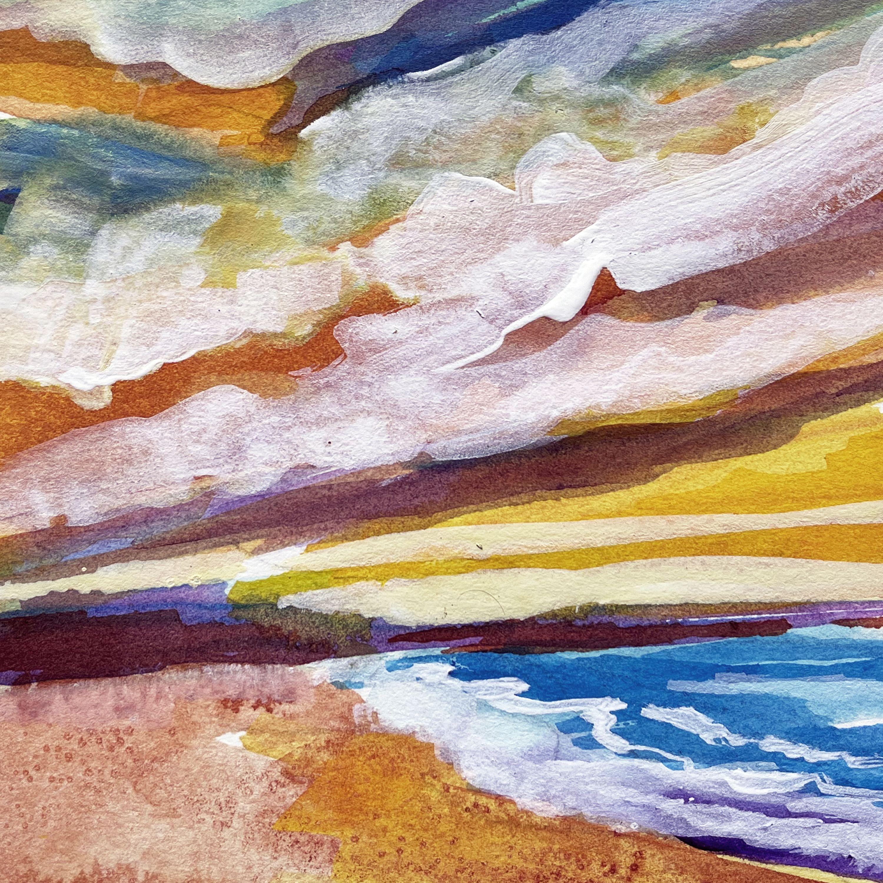 Día soleado, Pintura, Acuarela sobre papel - Art de Filomena Booth