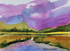Annähernder Sturm, Gemälde, Aquarell auf Papier