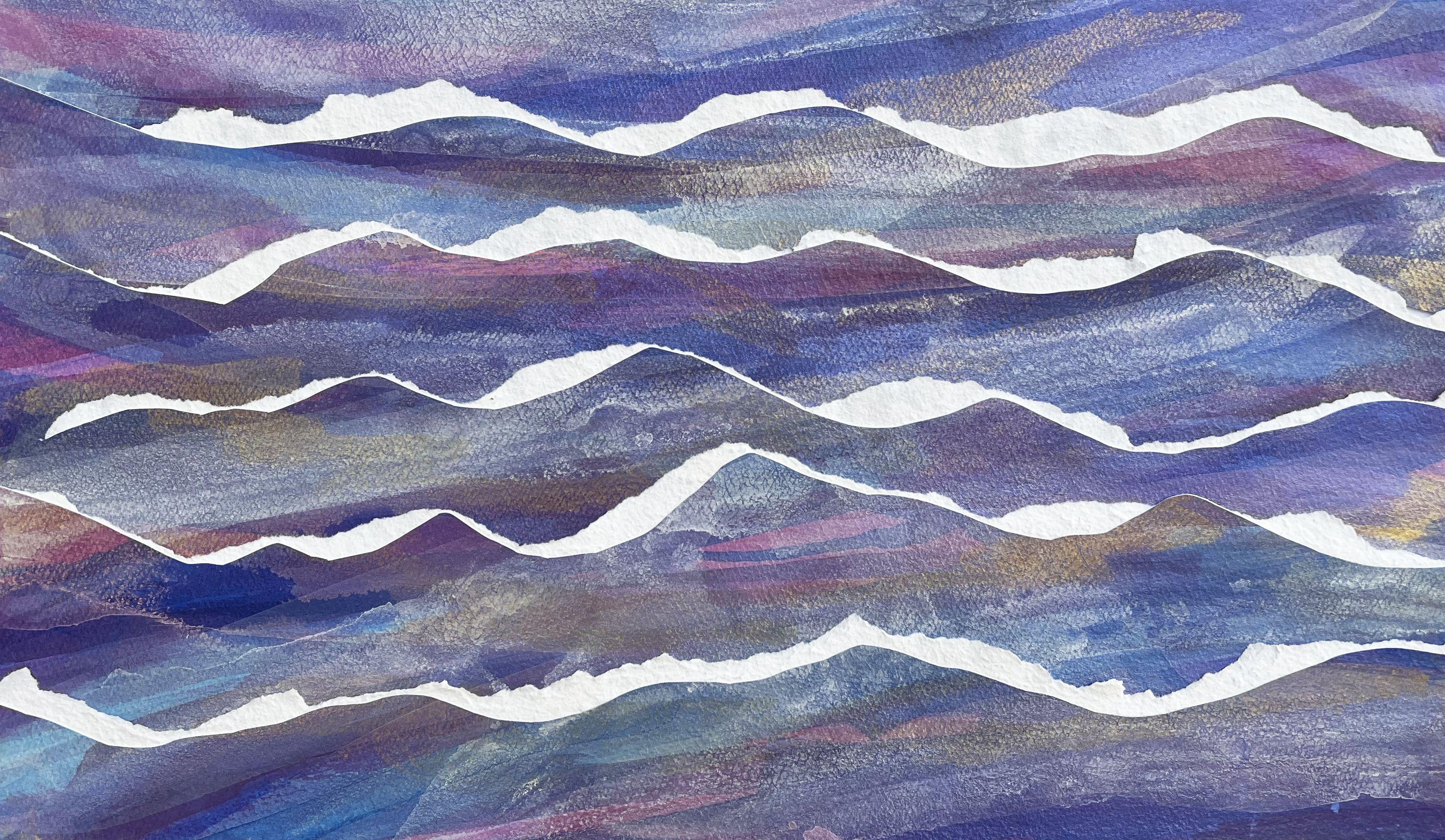Sea Glass Haze, Painting, Pastels on Paper - Art by Filomena Booth