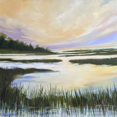 Sunset Cove, Pittura, Acrilico su tela