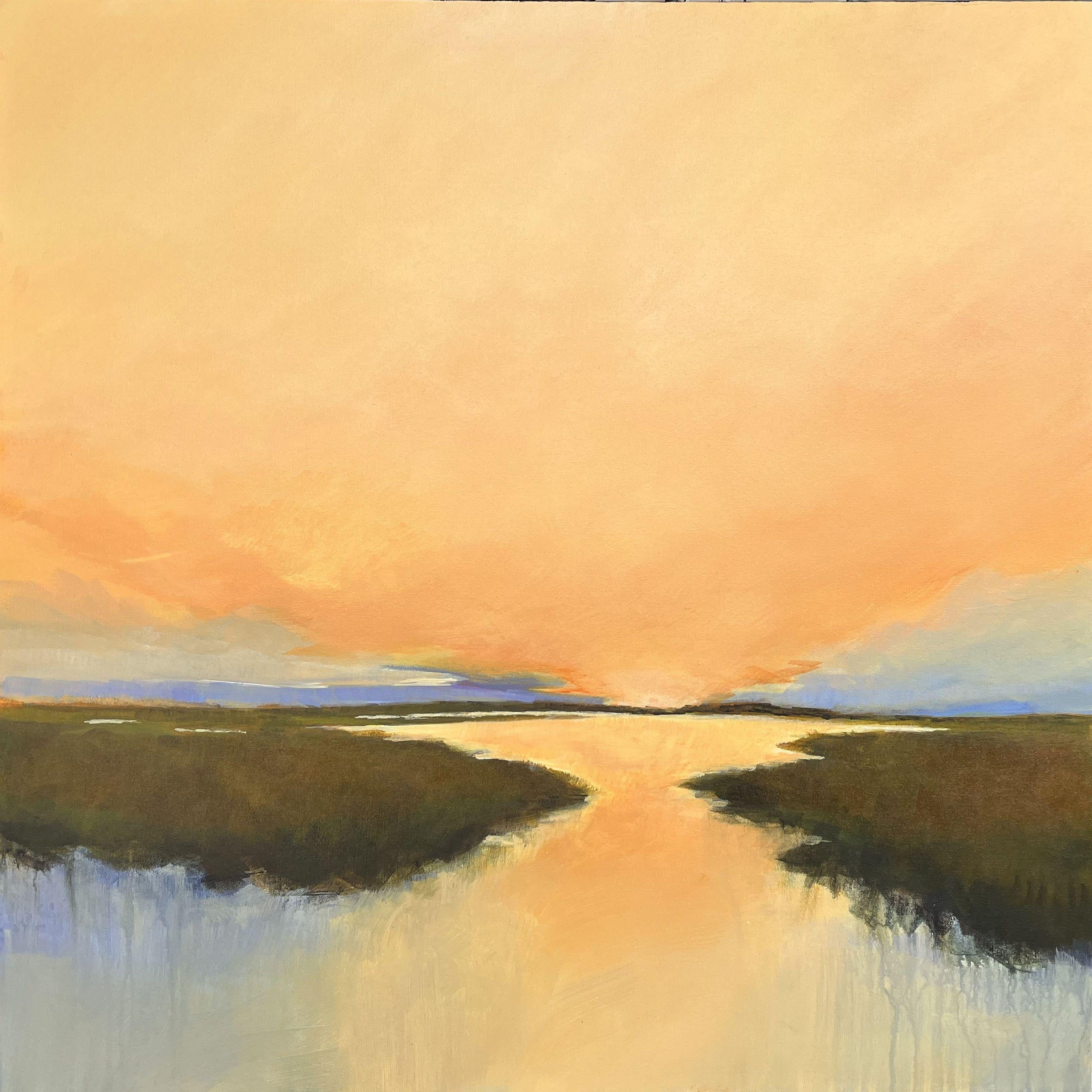 Twilight Solitude, Gemälde, Acryl auf Leinwand – Art von Filomena Booth