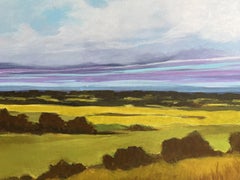Distant Meadow, Painting, Acrylic on Canvas
