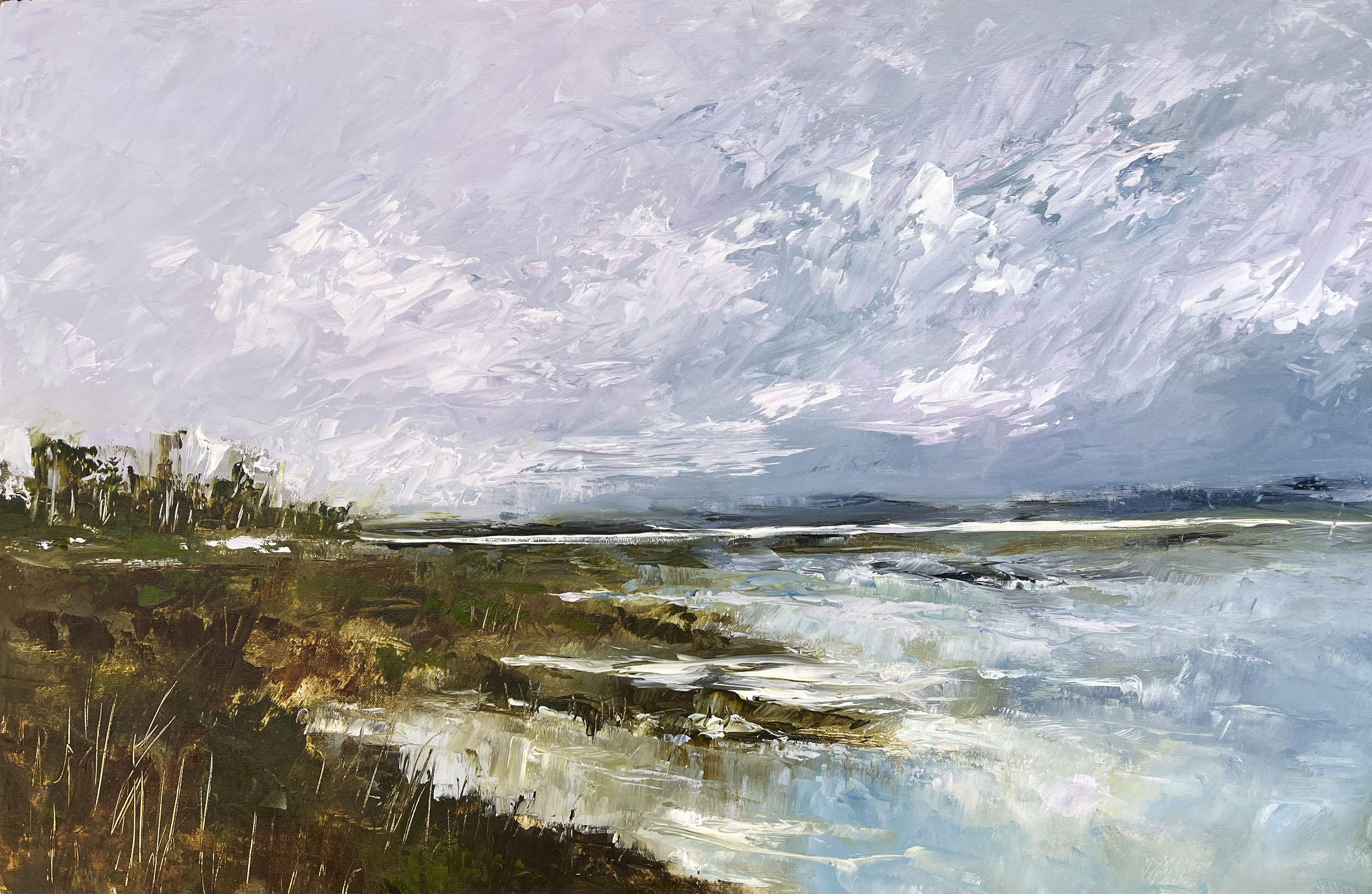 La terra di mezzo, Pittura, Acrilico su tela - Art di Filomena Booth