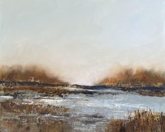Winter's Pond, Painting, Acrylic on Canvas