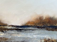 Winter's Pond, Painting, Acrylic on Canvas