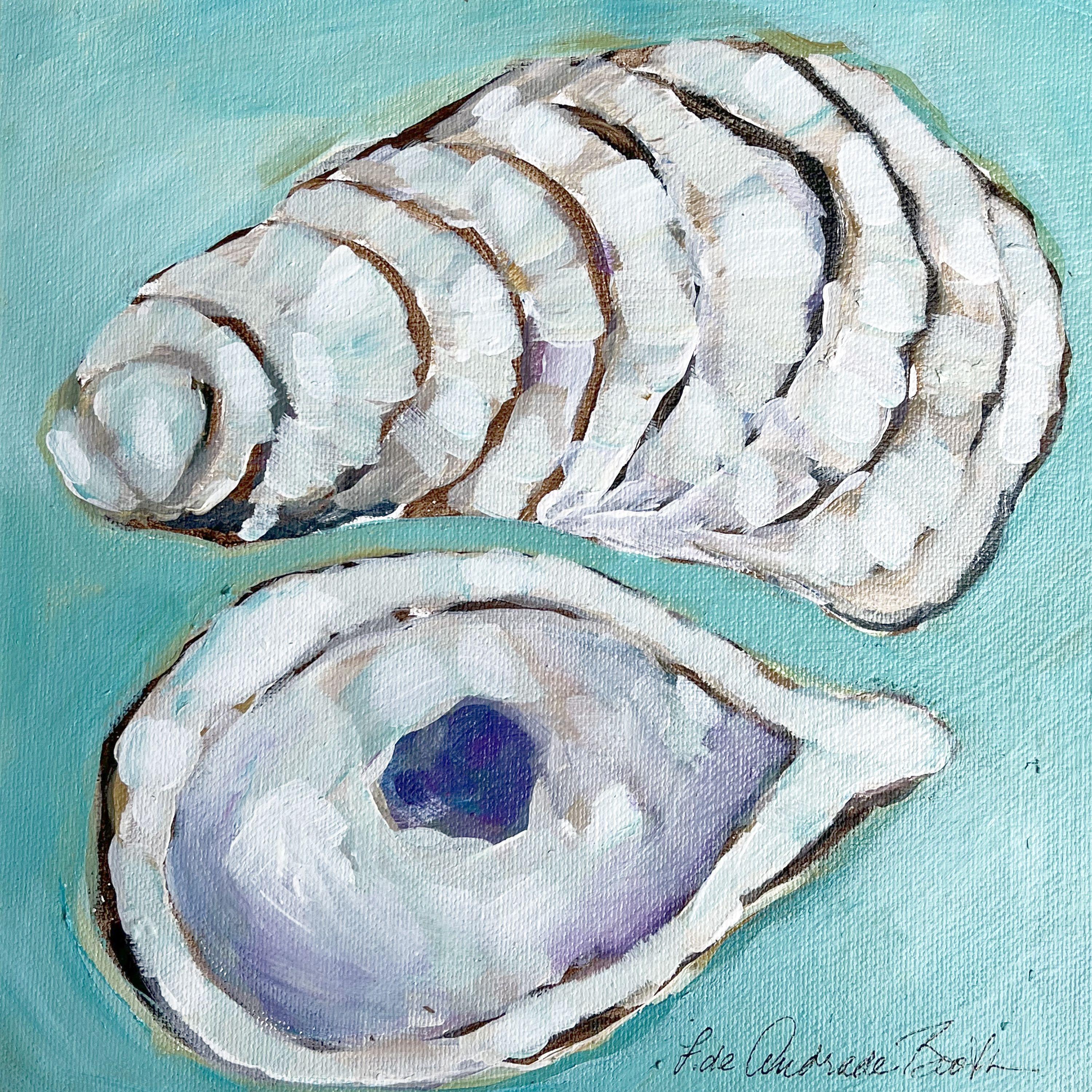 Oysters, Painting, Acrylic on Canvas - Art by Filomena Booth