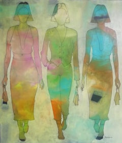 Fashion meeting 2, Malerei, Acryl auf Leinwand