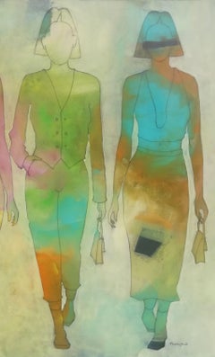 Fashion meeting 2, Malerei, Acryl auf Leinwand