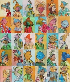 Fragmentos figurativos 1, Pintura, Acrílico sobre lienzo